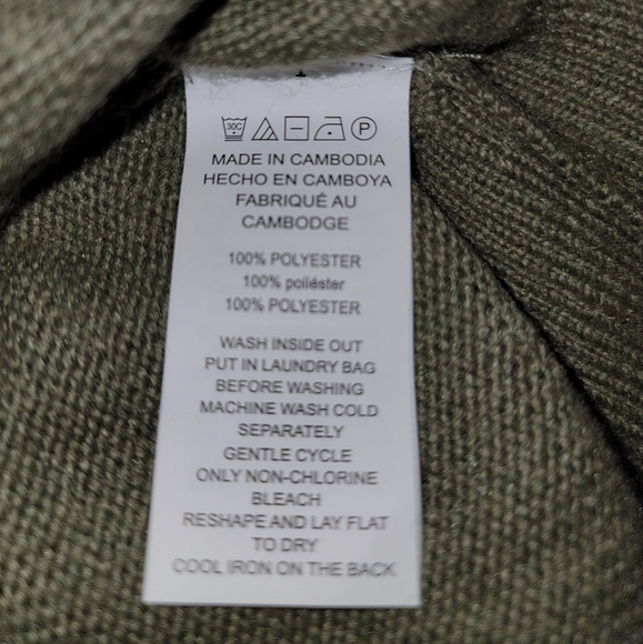 Michael Kors Cream and Army Green Open Front Cardigan - Picture 5 of 6